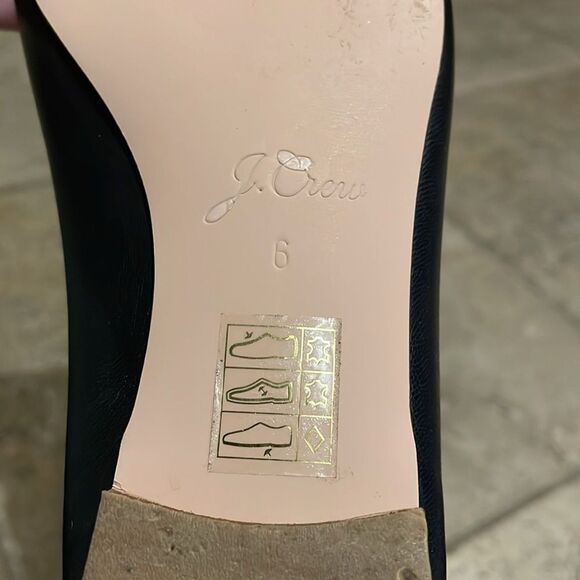 J. Crew Kiki Black and White Cap Toe Ballet Flats Shoes Womens Size 6 - Picture 2 of 13